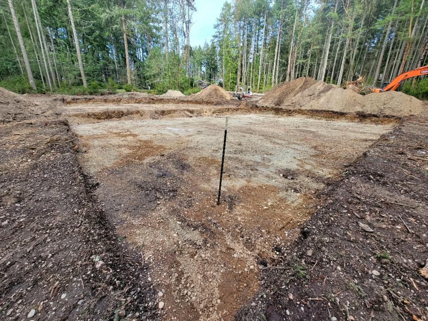 An image showing the photo of dirt work before it is done